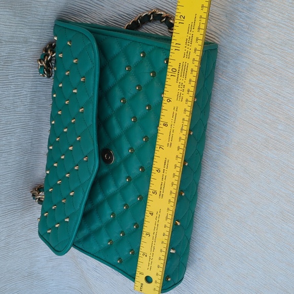 Rebecca Minkoff Teal Quilted Chain Strap Bag - Picture 10 of 13